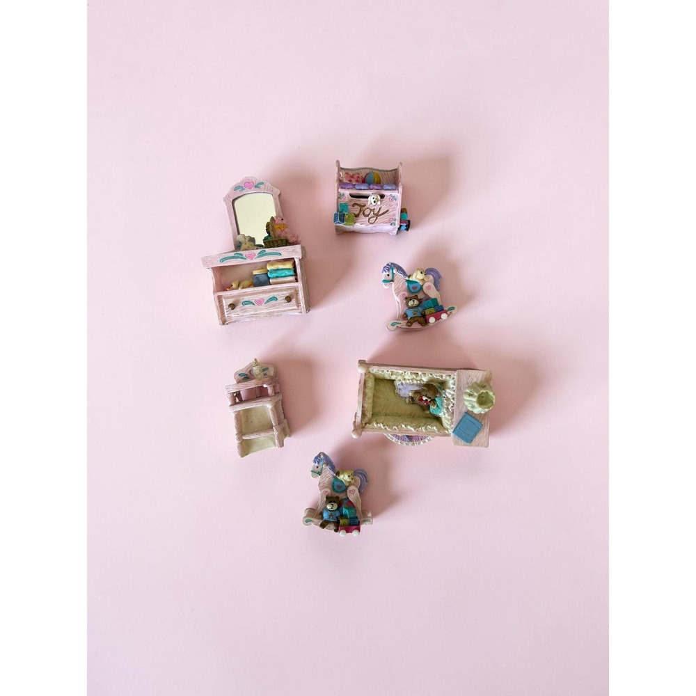 Vintage Avon Country Cottage Collection Nursery - Miniature Dollhouse Furniture